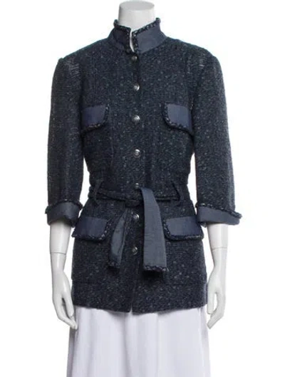 Pre-owned Chanel 2012 Jacket In Blue