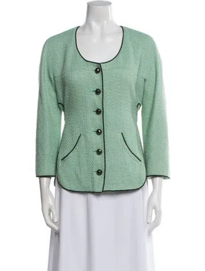 Pre-owned Chanel 2012 Jacket In Green