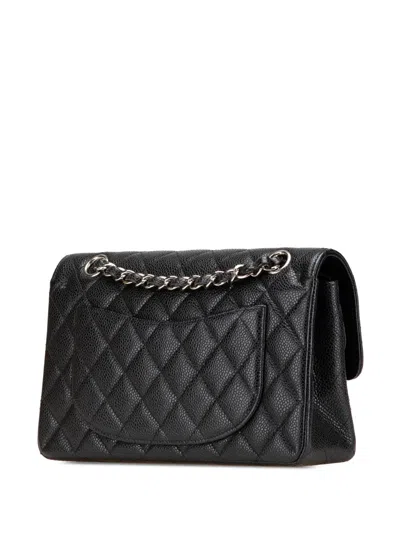Pre-owned Chanel 2012 Medium Classic Caviar Double Flap Shoulder Bag