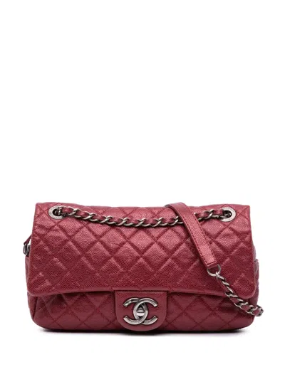 Pre-owned Chanel 2012 Medium Quilted Caviar Easy Flap Shoulder Bag