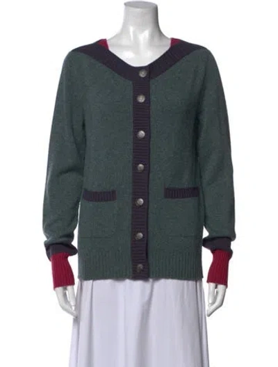 Pre-owned Chanel 2012 Metiers D'art Collection Sweater In Green