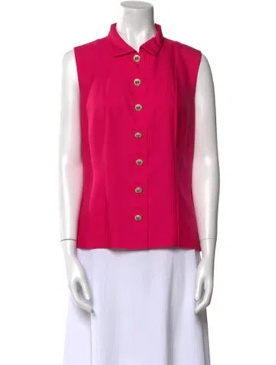 Pre-owned Chanel 2012 Métiers D'art Paris-bombay Blouse In Pink