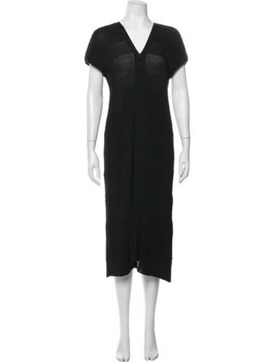 Pre-owned Chanel 2012 Midi Length Dress In Blue