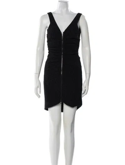 Pre-owned Chanel 2012 Mini Dress In Black