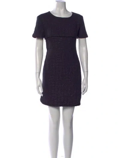 Pre-owned Chanel 2012 Mini Dress In Black