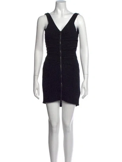 Pre-owned Chanel 2012 Mini Dress In Black