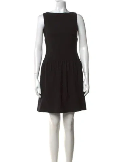 Pre-owned Chanel 2012 Mini Dress In Black