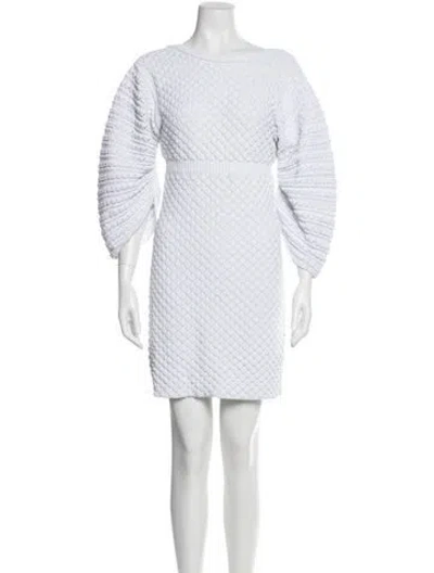 Pre-owned Chanel 2012 Mini Dress In Blue