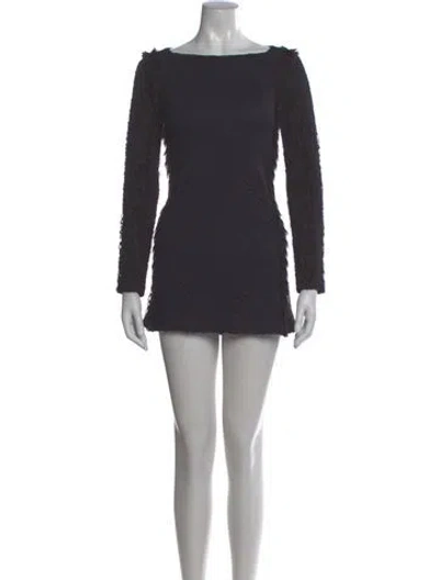 Pre-owned Chanel 2012 Mini Dress In Purple