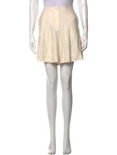 Pre-owned Chanel 2012 Mini Shorts In Neutrals