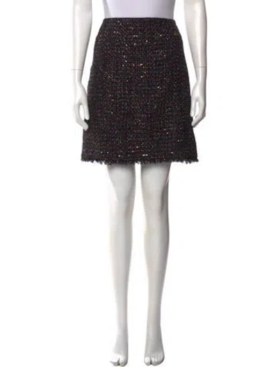 Pre-owned Chanel 2012 Mini Skirt In Black