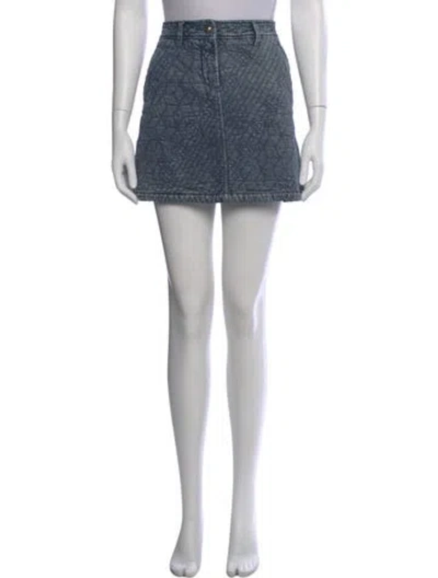 Pre-owned Chanel 2012 Mini Skirt In Blue