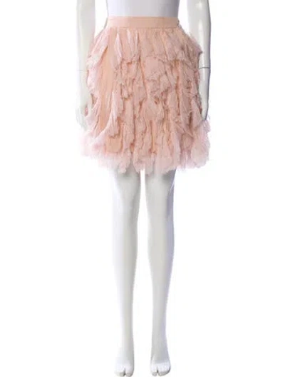 Pre-owned Chanel 2012 Mini Skirt In Pink