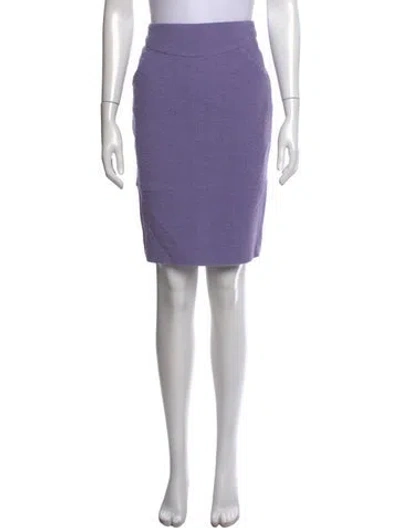 Pre-owned Chanel 2012 Mini Skirt In Purple
