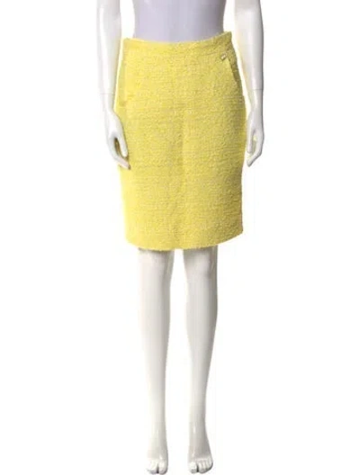 Pre-owned Chanel 2012 Mini Skirt In Yellow