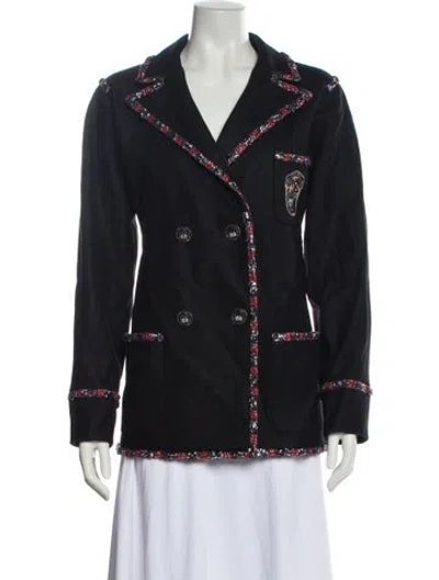 Pre-owned Chanel 2012 Paris-bombay Coat In Black