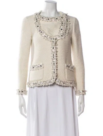 Pre-owned Chanel 2012 Paris-bombay Jacket In Neutrals