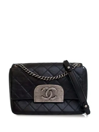 Pre-owned Chanel 2012 Quilted Aged Calfskin Cc Square Flap Crossbody Bag