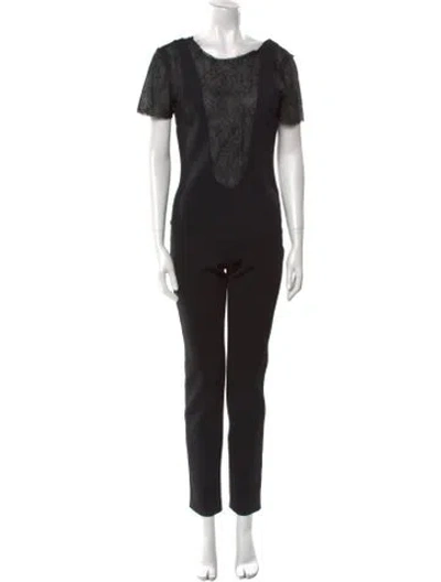 Pre-owned Chanel 2012 Scoop Neck Jumpsuit In Black