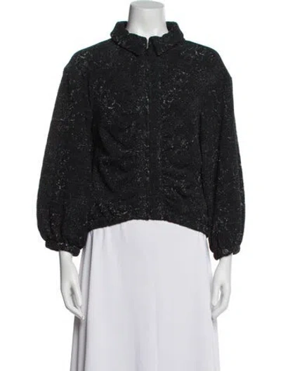 Pre-owned Chanel 2012 Silk Evening Jacket In Black
