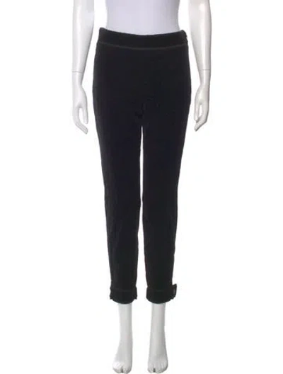 Pre-owned Chanel 2012 Skinny Leg Pants In Black