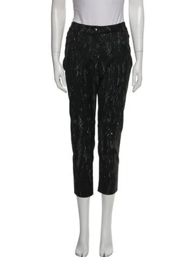Pre-owned Chanel 2012 Straight Leg Pants In Black