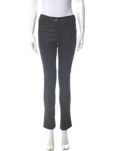 Pre-owned Chanel 2012 Straight Leg Pants In Black