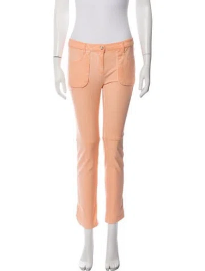 Pre-owned Chanel 2012 Straight Leg Pants In Brown