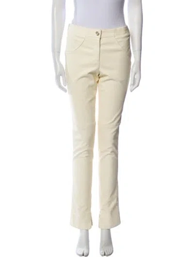 Pre-owned Chanel 2012 Straight Leg Pants In Neutral