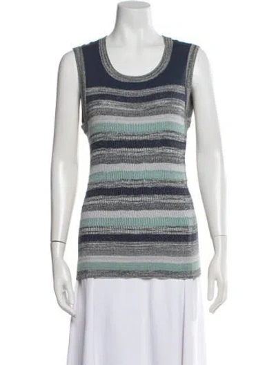 Pre-owned Chanel 2012 Striped Sweater In Multi