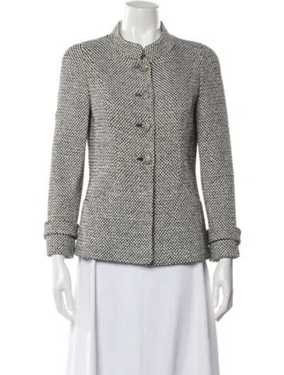 Pre-owned Chanel 2012 Tweed Evening Jacket In Black