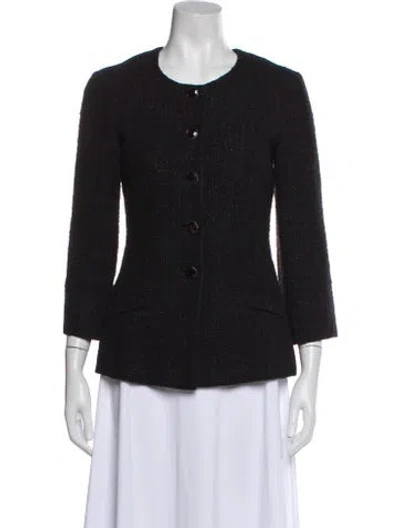 Pre-owned Chanel 2012 Tweed Pattern Evening Jacket In Multi