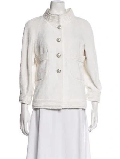 Pre-owned Chanel 2012 Tweed Pattern Jacket In Neutral