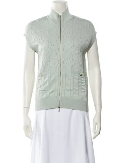 Pre-owned Chanel 2012 Vest In Green