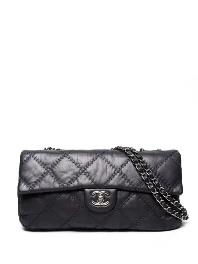 Pre-owned Chanel 2012 Wild Stitch Shoulder Bag In Grey