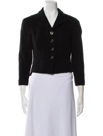 Pre-owned Chanel 2012 Wool Blazer In Black