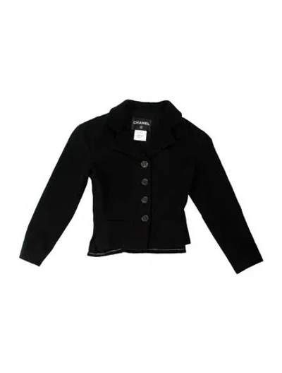 Pre-owned Chanel 2012 Wool Blazer In Black