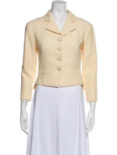 Pre-owned Chanel 2012 Wool Blazer In Neutral