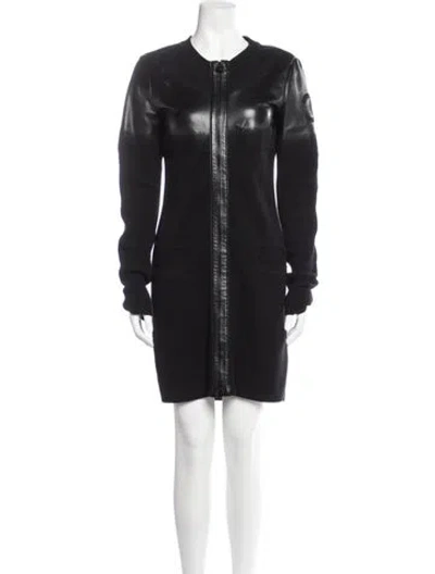 Pre-owned Chanel 2012 Wool Coat In Black