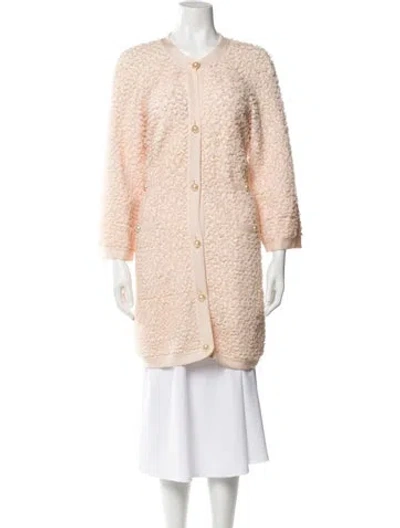 Pre-owned Chanel 2012 Wool Coat In Pink