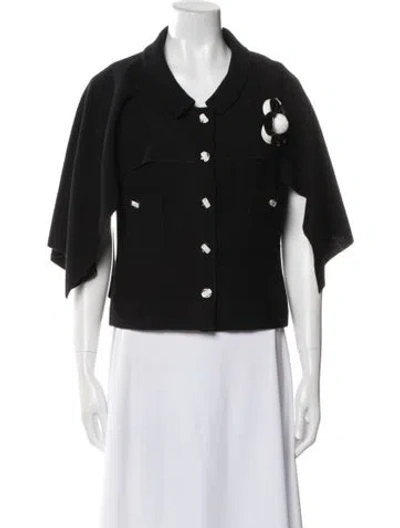 Pre-owned Chanel 2012 Wool Evening Jacket In Black