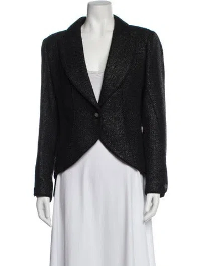 Pre-owned Chanel 2012 Wool Evening Jacket In Black
