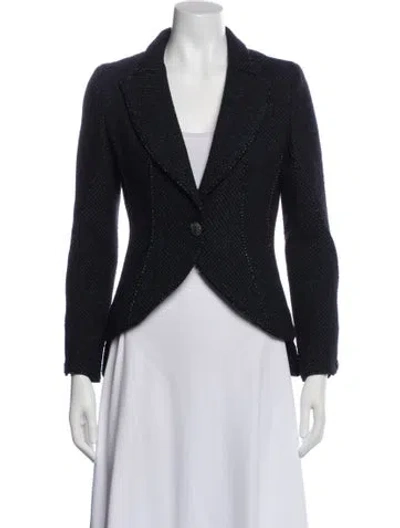 Pre-owned Chanel 2012 Wool Evening Jacket In Blue