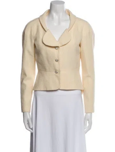 Pre-owned Chanel 2012 Wool Jacket In Neutral