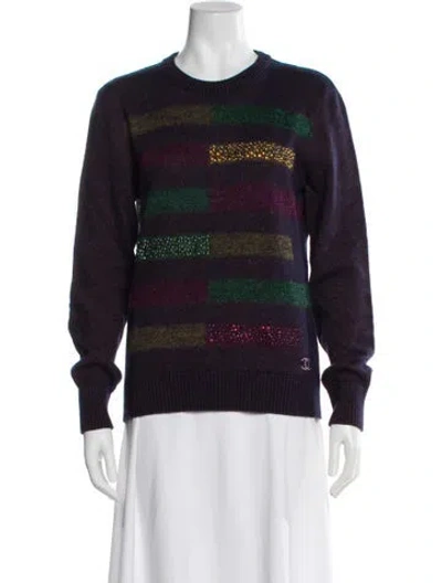 Pre-owned Chanel 2012 Wool Sweater In Purple