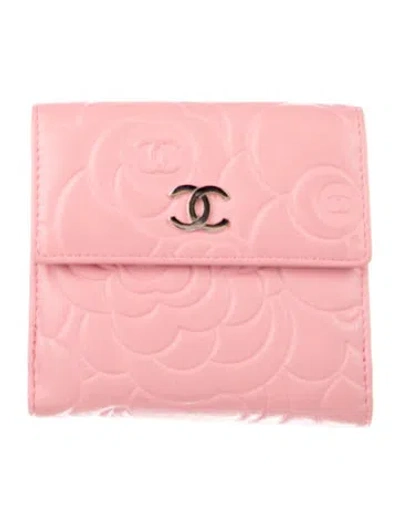 Pre-owned Chanel 2012-2013 Interlocking Cc Logo Wallet In Pink