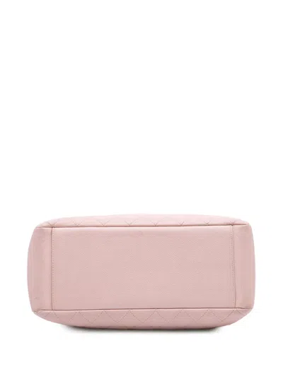 Pre-owned Chanel 2013-2014 Caviar Grand Shopping Tote Bag In Pink