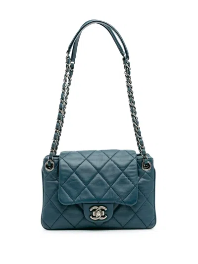 Pre-owned Chanel 2013-2014 Quilted Lambskin Accordion Flap Shoulder Bag
