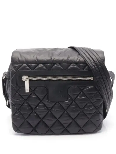Pre-owned Chanel 2013-2014 Small Coco Cocoon Crossbody Bag In Black