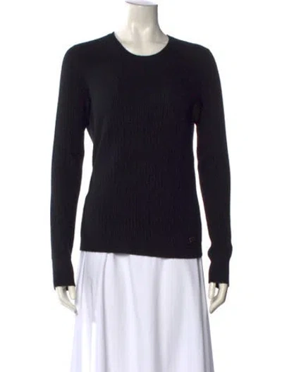 Pre-owned Chanel 2013 Cashmere Sweater In Black